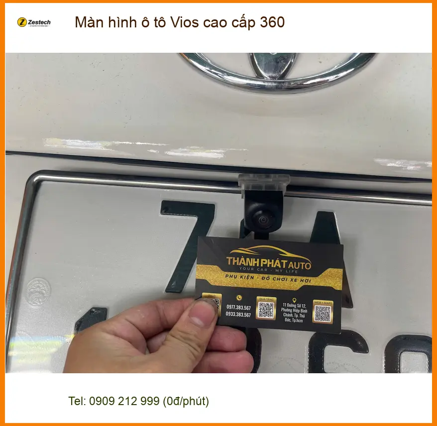 Anh Tuấn lắp màn hình ô tô Vios cao cấp 360 tại Quận Phú Nhuận ảnh thực tế 2