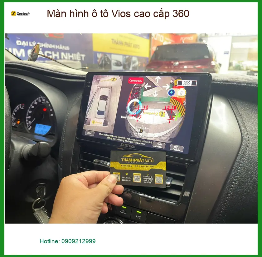 Chị Thảo lắp màn hình ô tô Vios 360 cao cấp tại Quận Thủ Đức