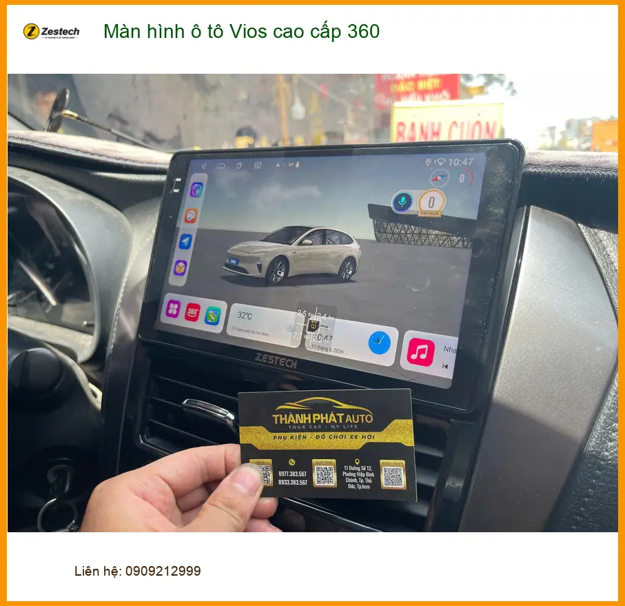 Anh Tấn nâng cấp màn hình 360 cao cấp cho Toyota Vios ở Quận 9 ảnh thực tế 3