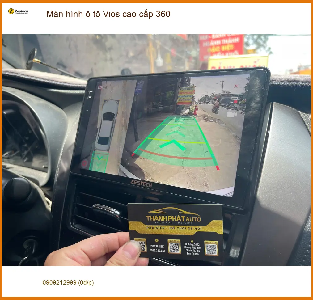 Chị Thảo lắp Màn hình 360 cao cấp cho Vios tại Quận 10 để lái xe an toàn hơn