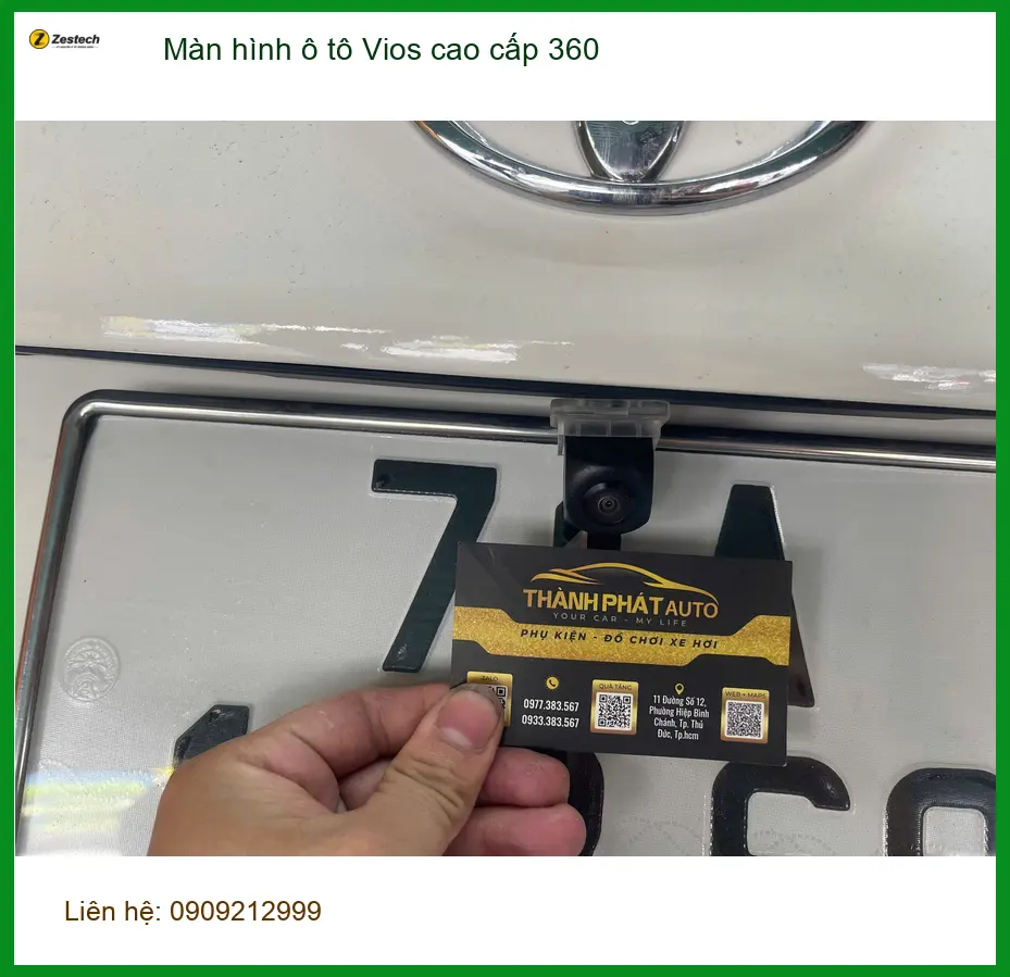 Chị Thảo lắp Màn hình 360 cao cấp cho Vios tại Quận 10 để lái xe an toàn hơn ảnh thực tế 2