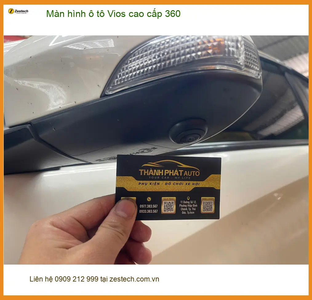 Chị Thảo lắp Màn hình 360 cao cấp cho Vios tại Quận 10 để lái xe an toàn hơn ảnh thực tế 3