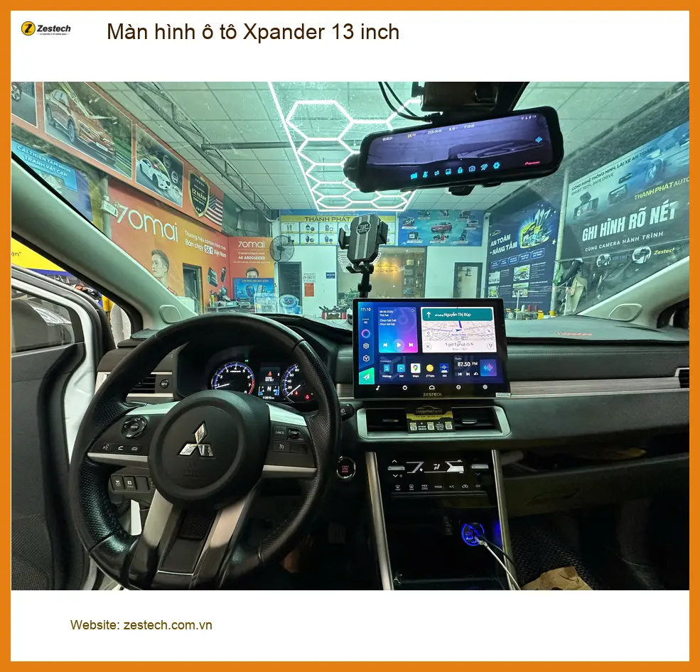 Anh Minh lắp màn hình ô tô Xpander 13 inch Quận 10 tiện ích