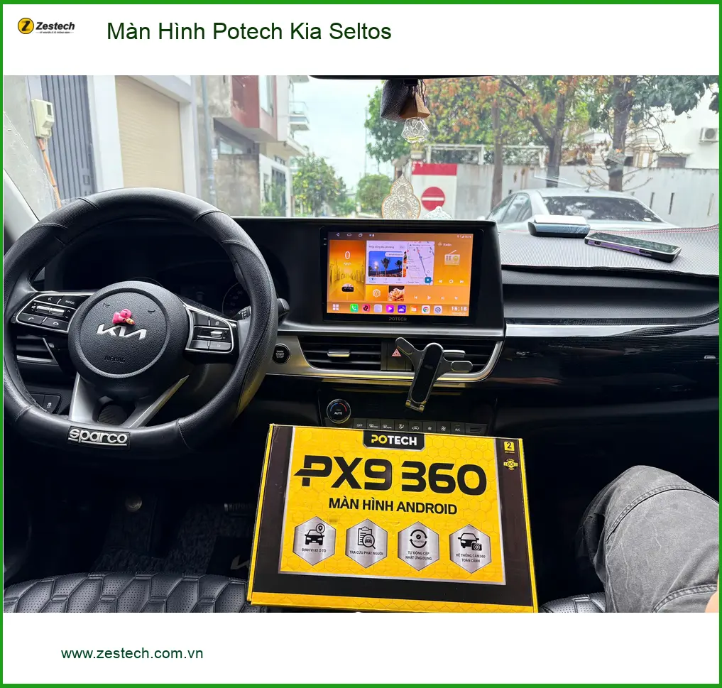 Anh Dũng lắp Màn Hình Potech Kia Seltos Quận 12 trải nghiệm hiện đại ảnh thực tế 3