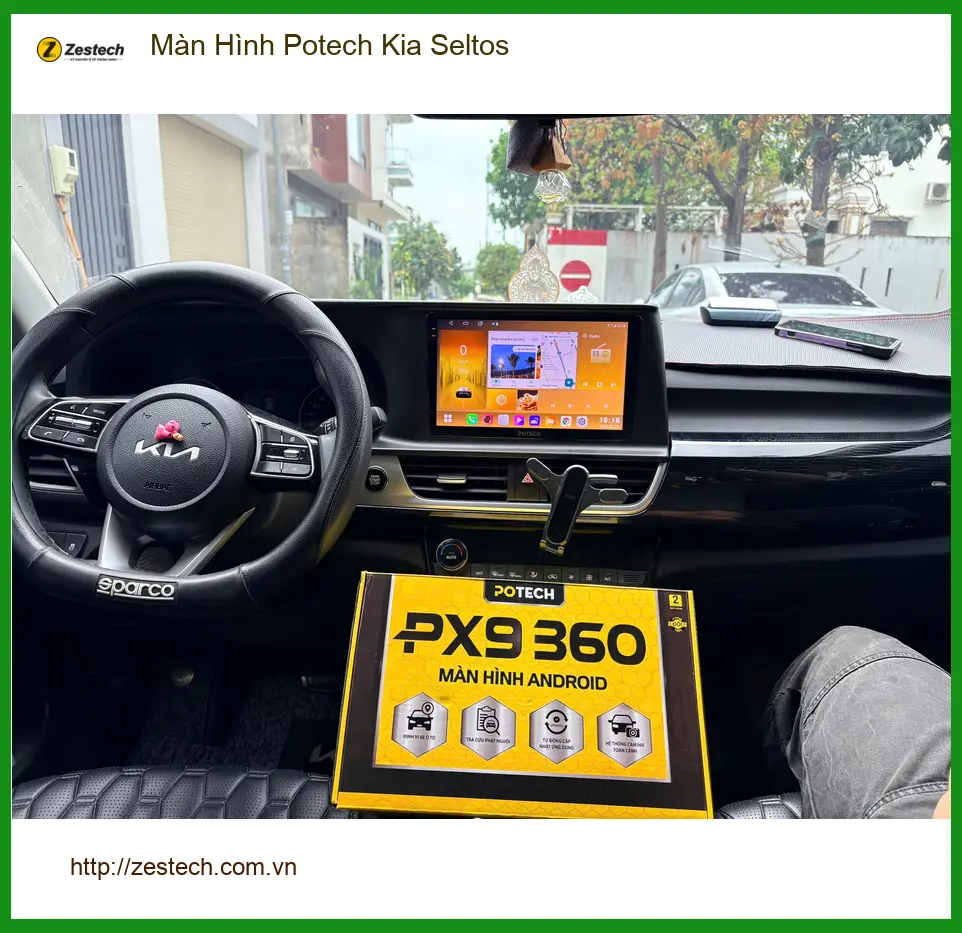 Anh Khôi lắp Màn Hình Potech Kia Seltos Quận Phú Nhuận giải quyết màn hình zin cũ