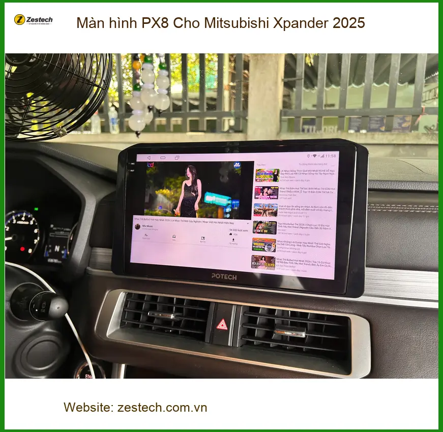 Anh Duy lắp Màn hình PX8 Xpander 2025 Quận 2 vì màn zin hạn chế