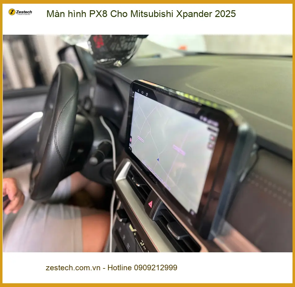 Anh Duy lắp Màn hình PX8 Xpander 2025 Quận 2 vì màn zin hạn chế ảnh thực tế 2