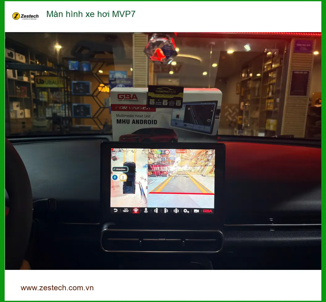 Chị Bích lắp Màn hình xe hơi MVP7 cho Camry tại Thủ Đức chính hãng