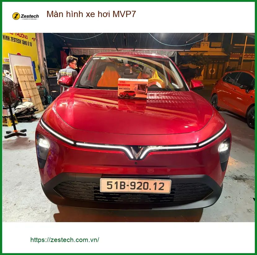 Chị Bích lắp Màn hình xe hơi MVP7 cho Camry tại Thủ Đức chính hãng ảnh thực tế 3