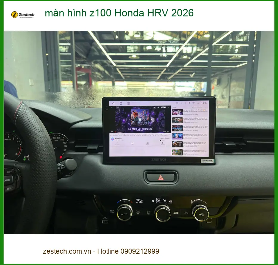 Anh Quốc lắp màn hình Z100 Honda HRV 2026 tại Q10 vì màn zin quá đơn điệu ảnh thực tế 2