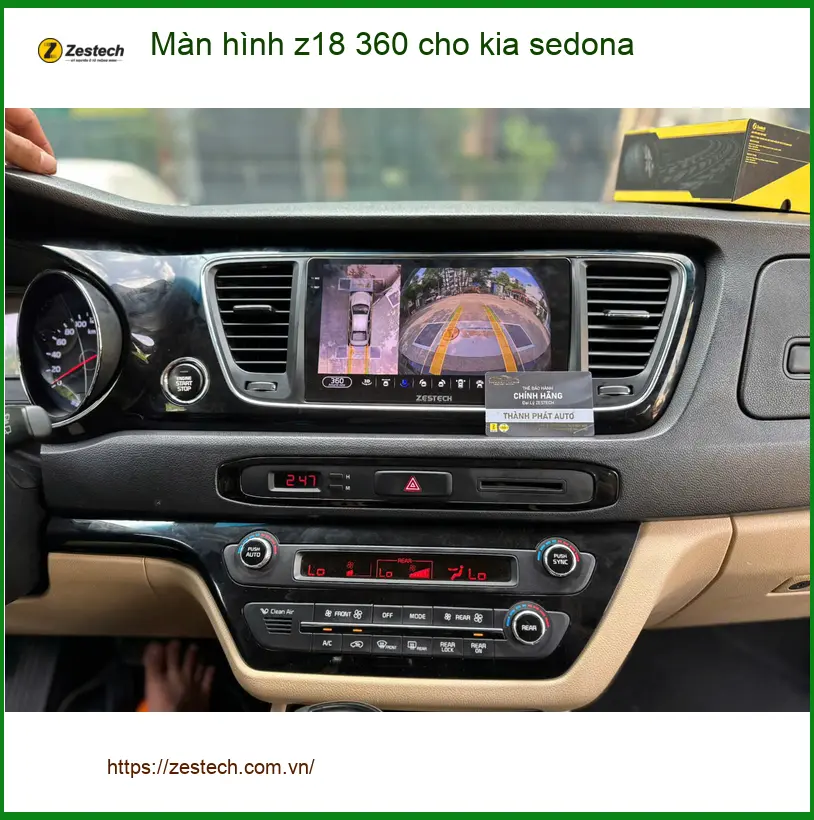 Anh Trọng lắp màn hình Z18 360 cho Kia Sedona tại Quận 8 để nâng cấp tiện ích lái