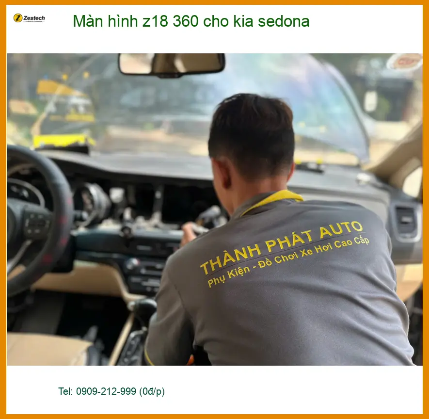 Anh Khải lắp màn hình Z18 360 cho Kia Sedona Quận Bình Tân ảnh thực tế 2