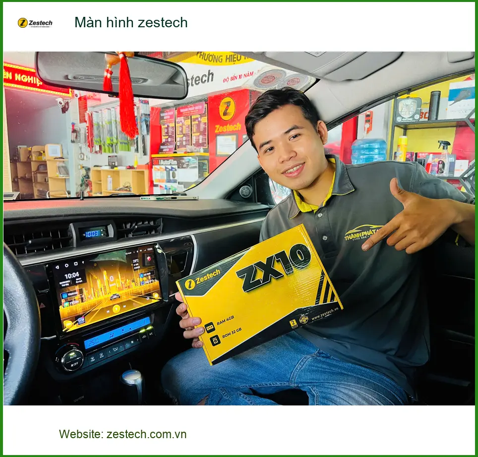 Chị Mai Hương lắp màn hình Zestech cho Hyundai Creta tại Củ Chi vì màn zin nhỏ