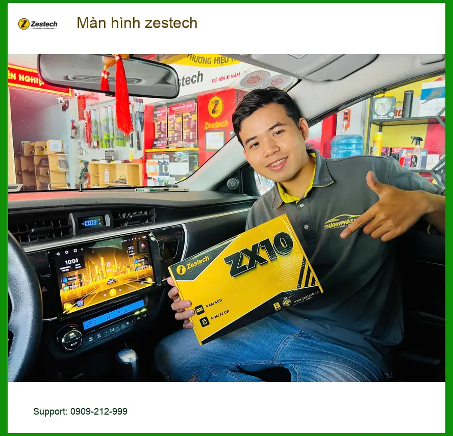 Anh Tùng lắp màn hình Zestech cho Honda Civic tại Quận 2 để có giải trí thông minh