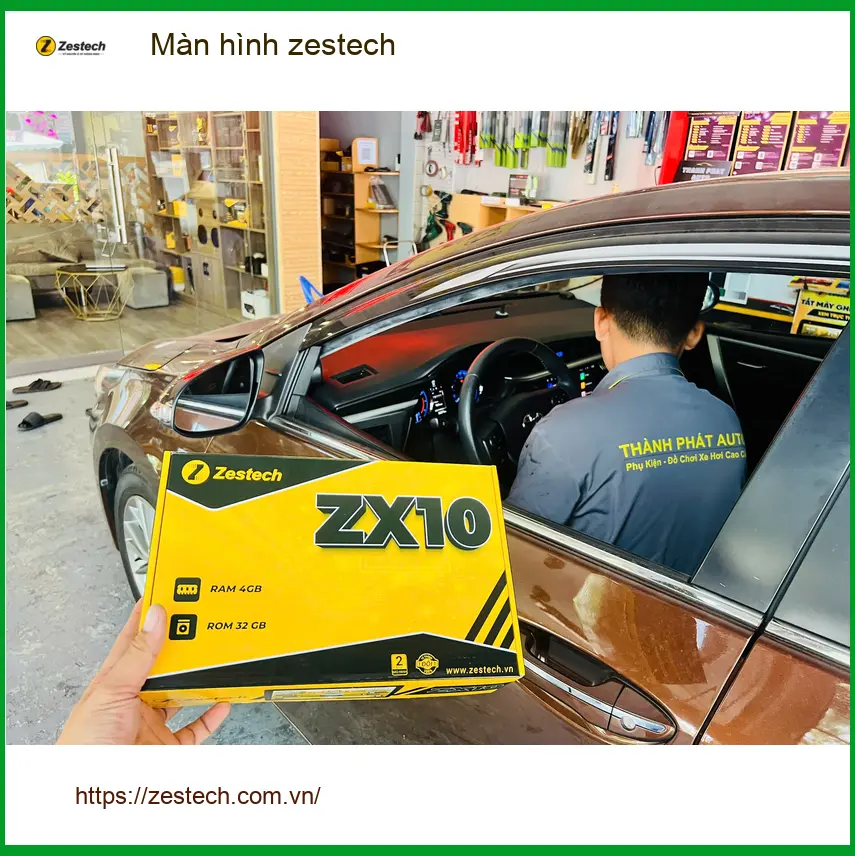 Chị Mai Hương lắp màn hình Zestech cho Hyundai Creta tại Củ Chi vì màn zin nhỏ ảnh thực tế 3