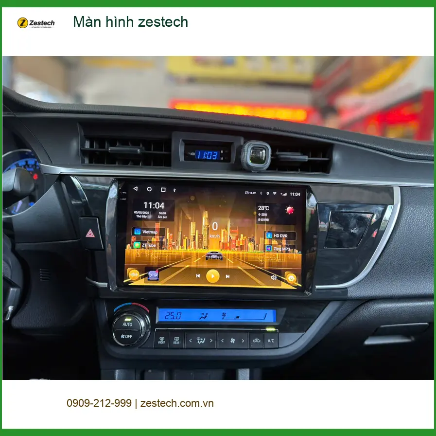 Anh Tùng lắp màn hình Zestech cho Honda Civic tại Quận 2 để có giải trí thông minh ảnh thực tế 3