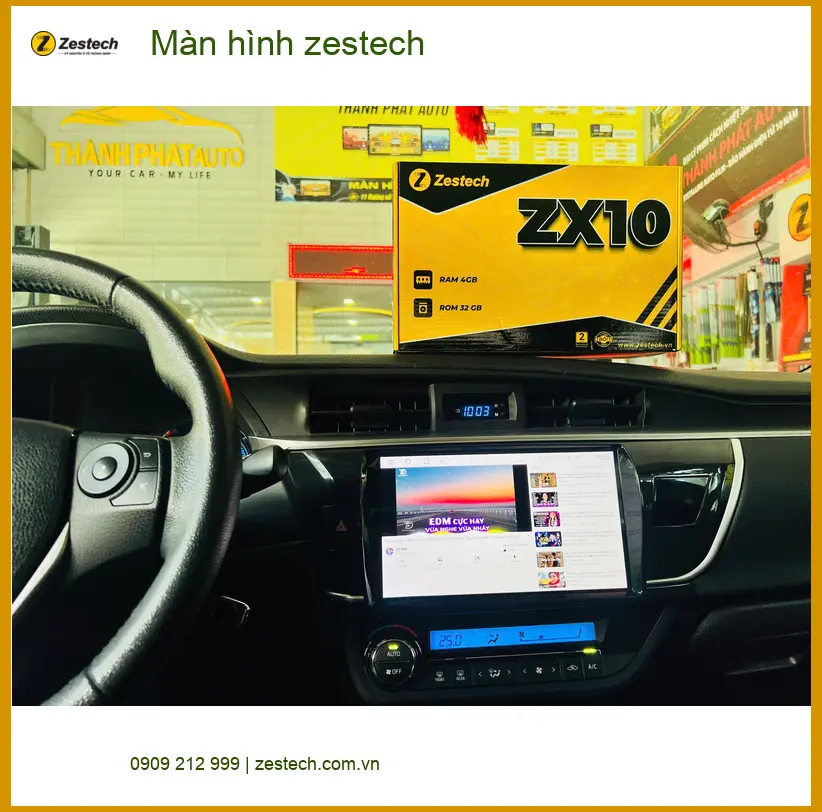 Anh Tấn nâng cấp màn hình Zestech cho Hyundai Creta tại Hóc Môn vì màn zin bị đơ, lag liên tục ảnh thực tế 2