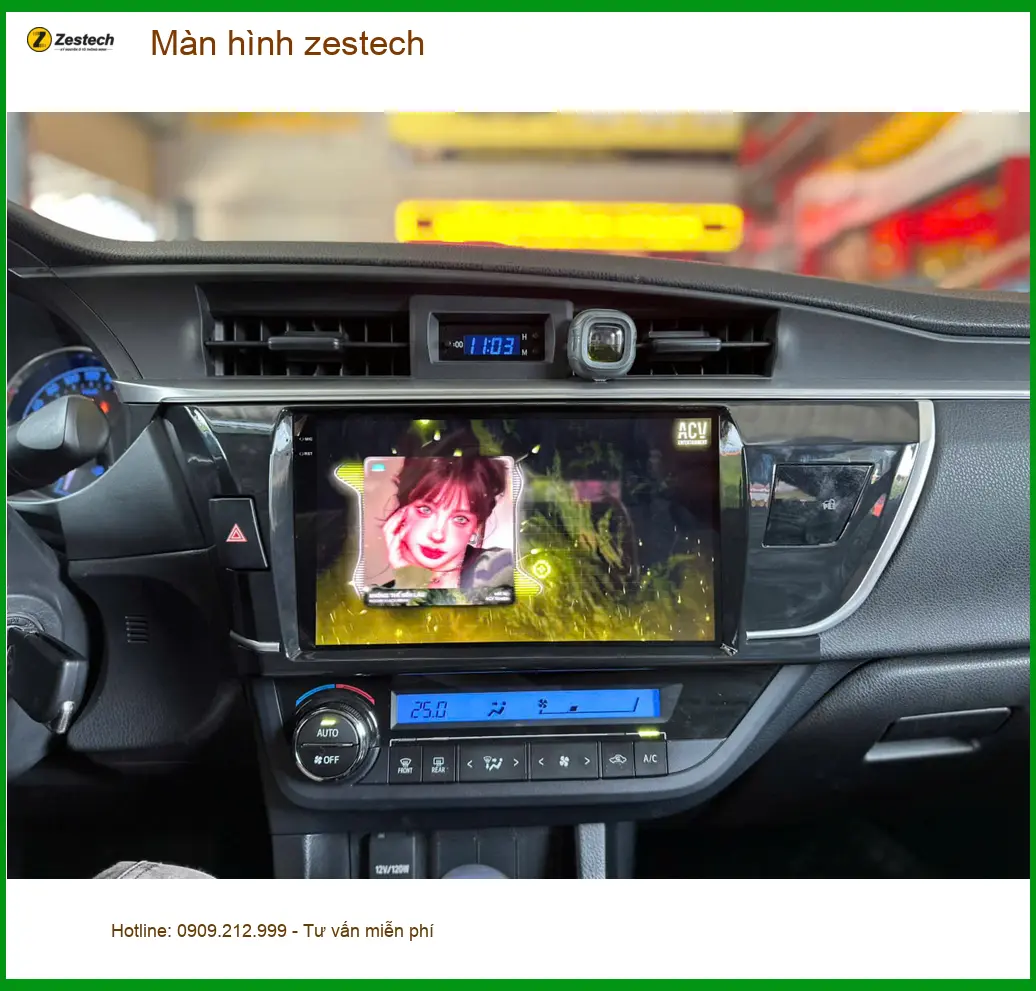 Anh Khang lắp màn hình Zestech cho Hyundai Creta ở Quận 6 vì màn hình zin hay giật lag ảnh thực tế 2