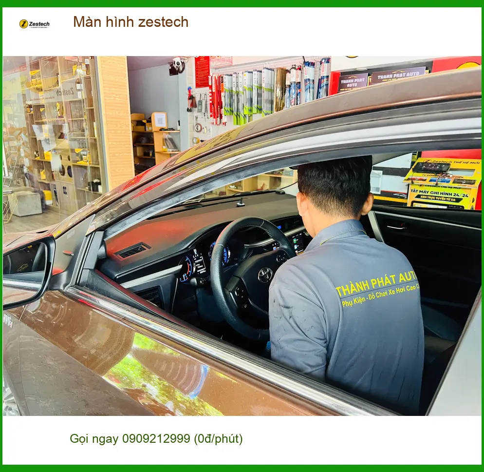 Anh Long lắp màn hình Zestech cho Toyota Raize tại Quận Tân Phú ảnh thực tế 2