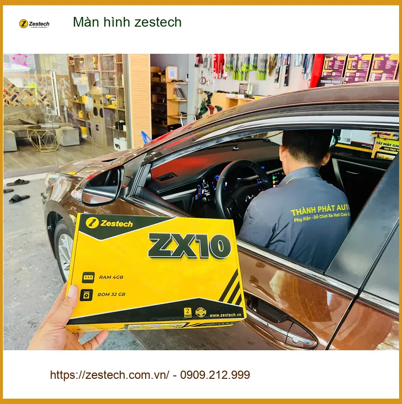 Anh Long lắp màn hình Zestech cho Toyota Raize tại Quận Tân Phú ảnh thực tế 3