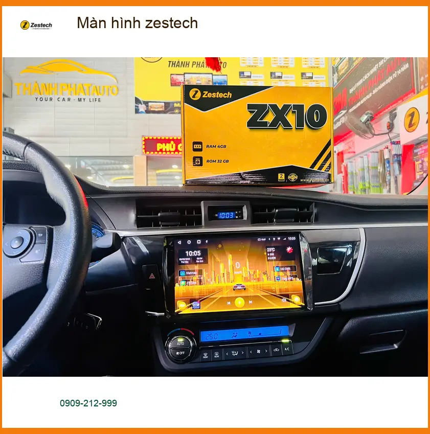 Anh Long lắp màn hình Zestech cho Toyota Raize tại Quận Tân Phú ảnh thực tế 4