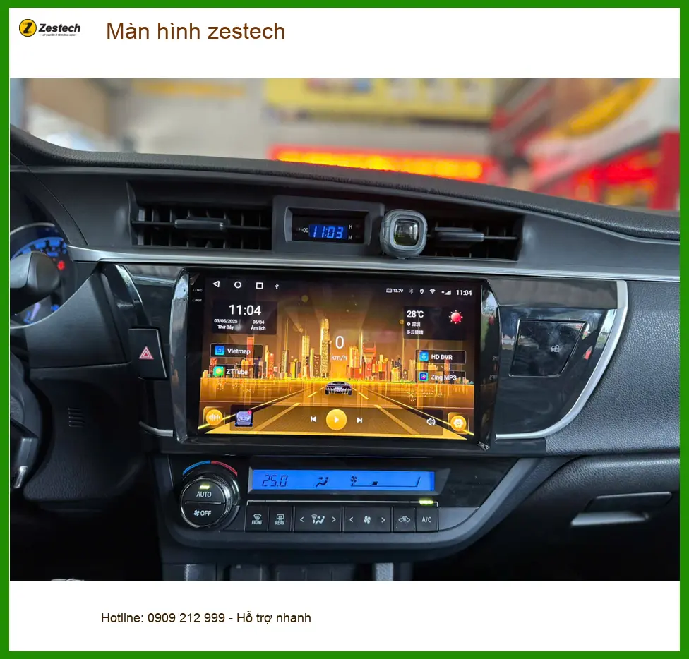 Anh Khang lắp màn hình Zestech cho Hyundai Creta ở Quận 6 vì màn hình zin hay giật lag ảnh thực tế 5