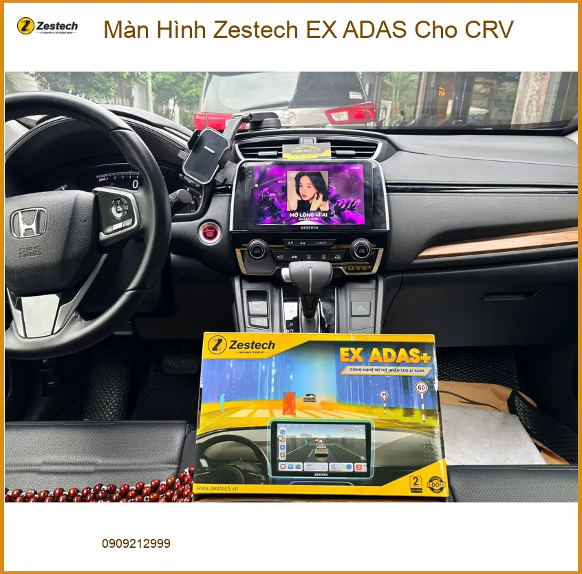 Anh Minh Honda CRV lắp Màn Hình Zestech EX ADAS tại Quận 3 để lái xe an toàn hơn