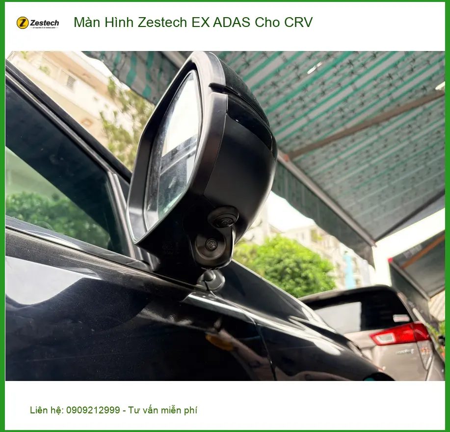 Cô Liên lắp Màn Hình Zestech EX ADAS cho CRV tại Quận Bình Thạnh