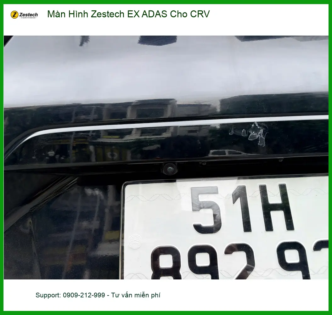 Cô Liên lắp Màn Hình Zestech EX ADAS cho CRV tại Quận Bình Thạnh ảnh thực tế 3