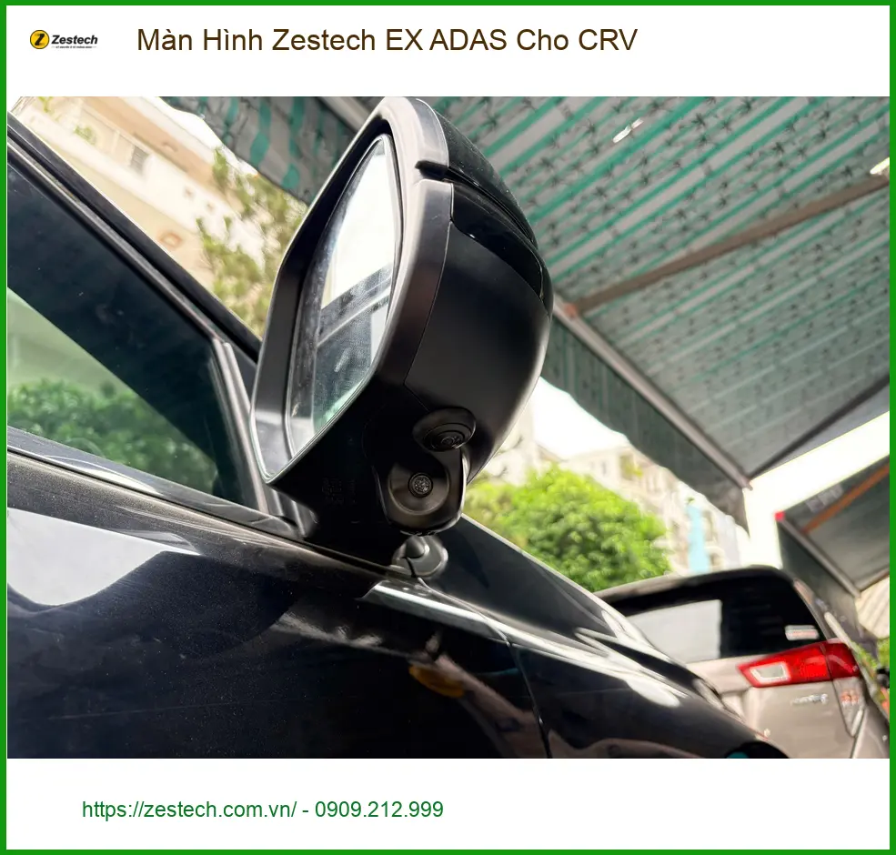 Chú Minh lắp Màn Hình Zestech EX ADAS cho CRV ở Quận Bình Tân để lái xe an toàn hơn. ảnh thực tế 2