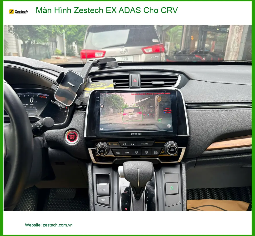 Anh Đình Toàn lắp Màn Hình Zestech EX ADAS cho CRV tại Quận 7