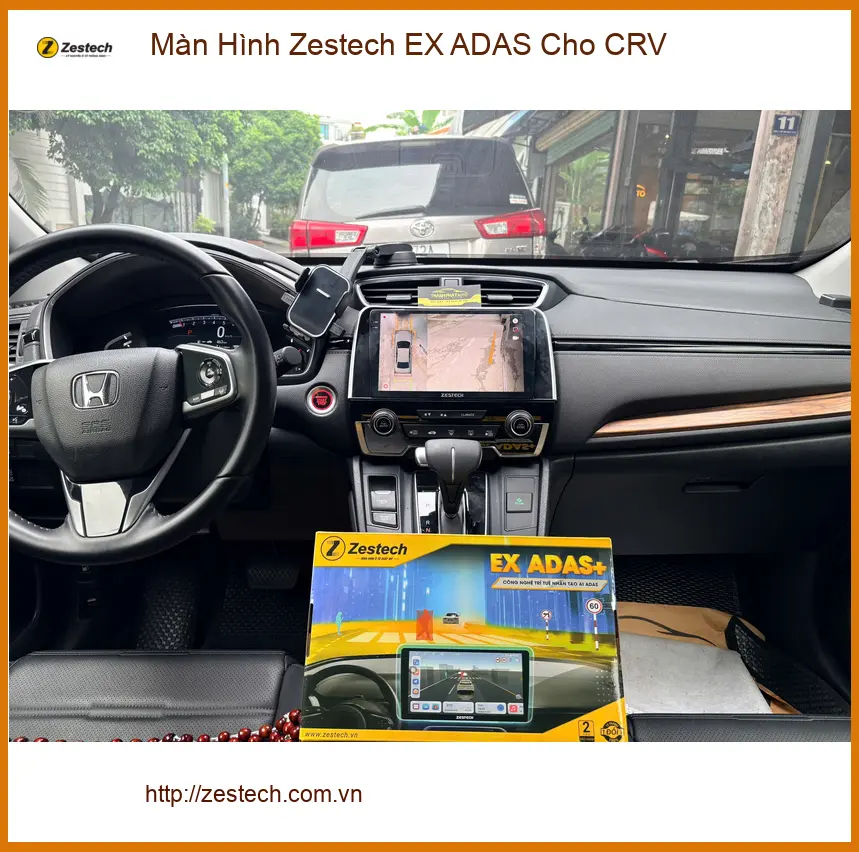 Chú Minh lắp màn hình Zestech EX ADAS cho CRV tại Nhà Bè, nâng tầm an toàn ảnh thực tế 2