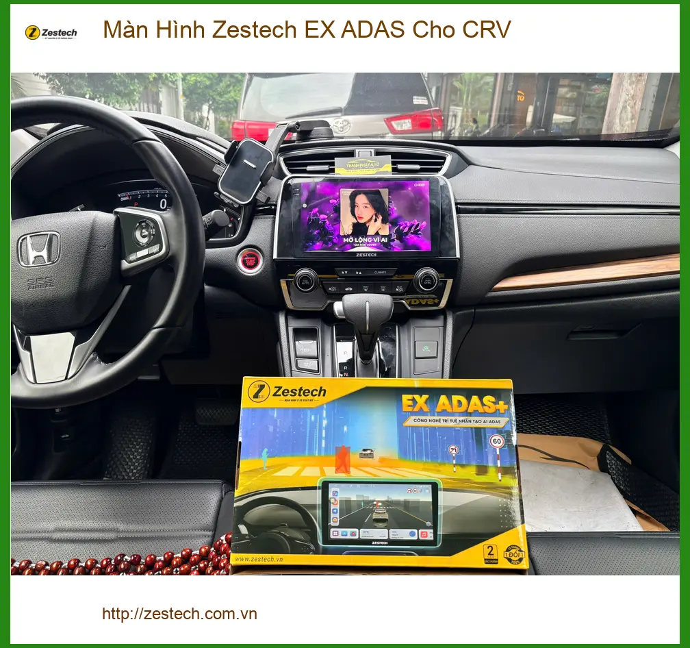 Chú Minh lắp màn hình Zestech EX ADAS cho CRV tại Nhà Bè, nâng tầm an toàn ảnh thực tế 3
