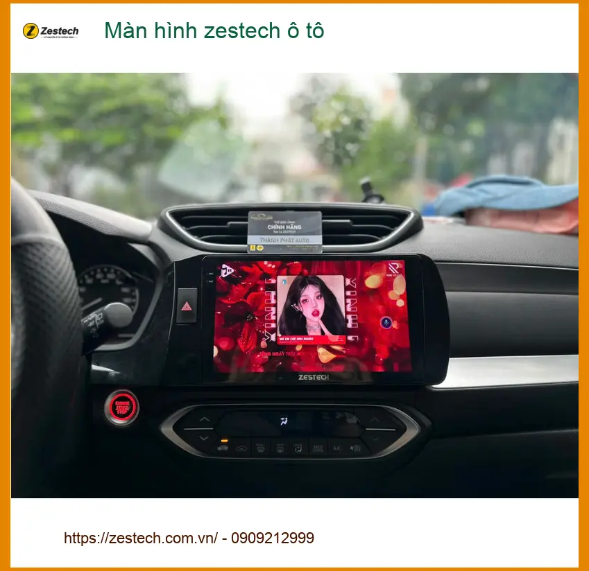 Anh Dũng lắp màn hình Zestech ô tô cho Honda Civic tại Quận 9 để tiện di chuyển ảnh thực tế 4