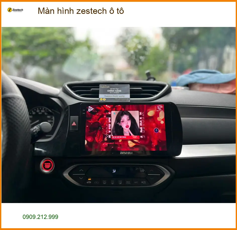 Chị Thảo nâng cấp Màn hình Zestech ô tô cho Hyundai Accent ở Quận Tân Bình ảnh thực tế 2