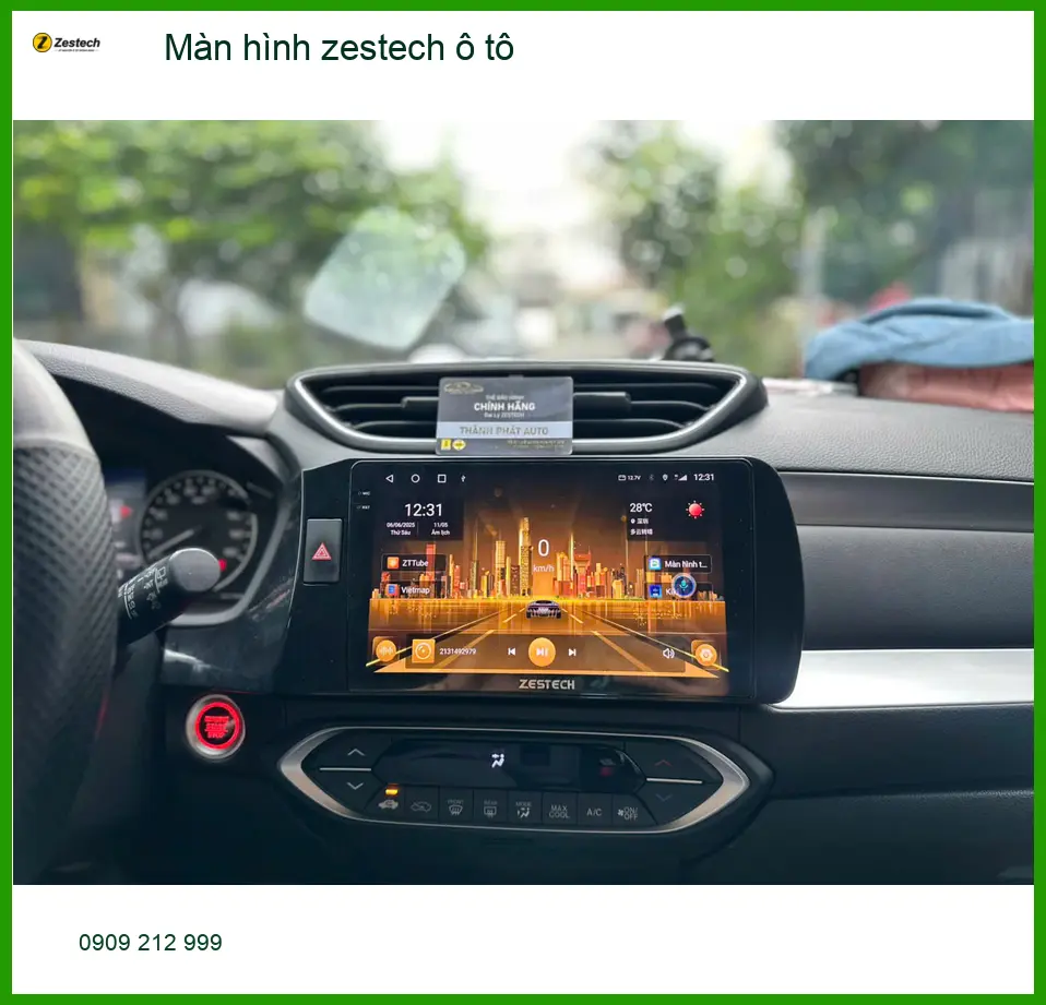 Chị Thảo nâng cấp Màn hình Zestech ô tô cho Hyundai Accent ở Quận Tân Bình ảnh thực tế 3