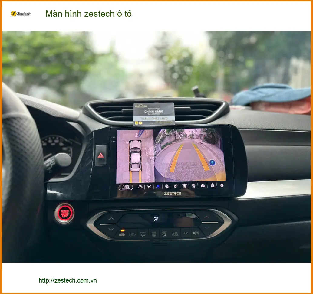 Anh Quân nâng cấp màn hình Zestech ô tô Hyundai Santa Fe chính hãng tại Quận 11 ảnh thực tế 2