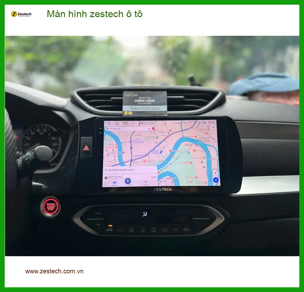 Anh Quân nâng cấp màn hình Zestech ô tô Hyundai Santa Fe chính hãng tại Quận 11 ảnh thực tế 3