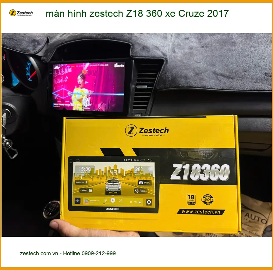 Anh Tùng nâng cấp màn hình Zestech Z18 360 cho Cruze 2017 Quận 9 ảnh thực tế 2