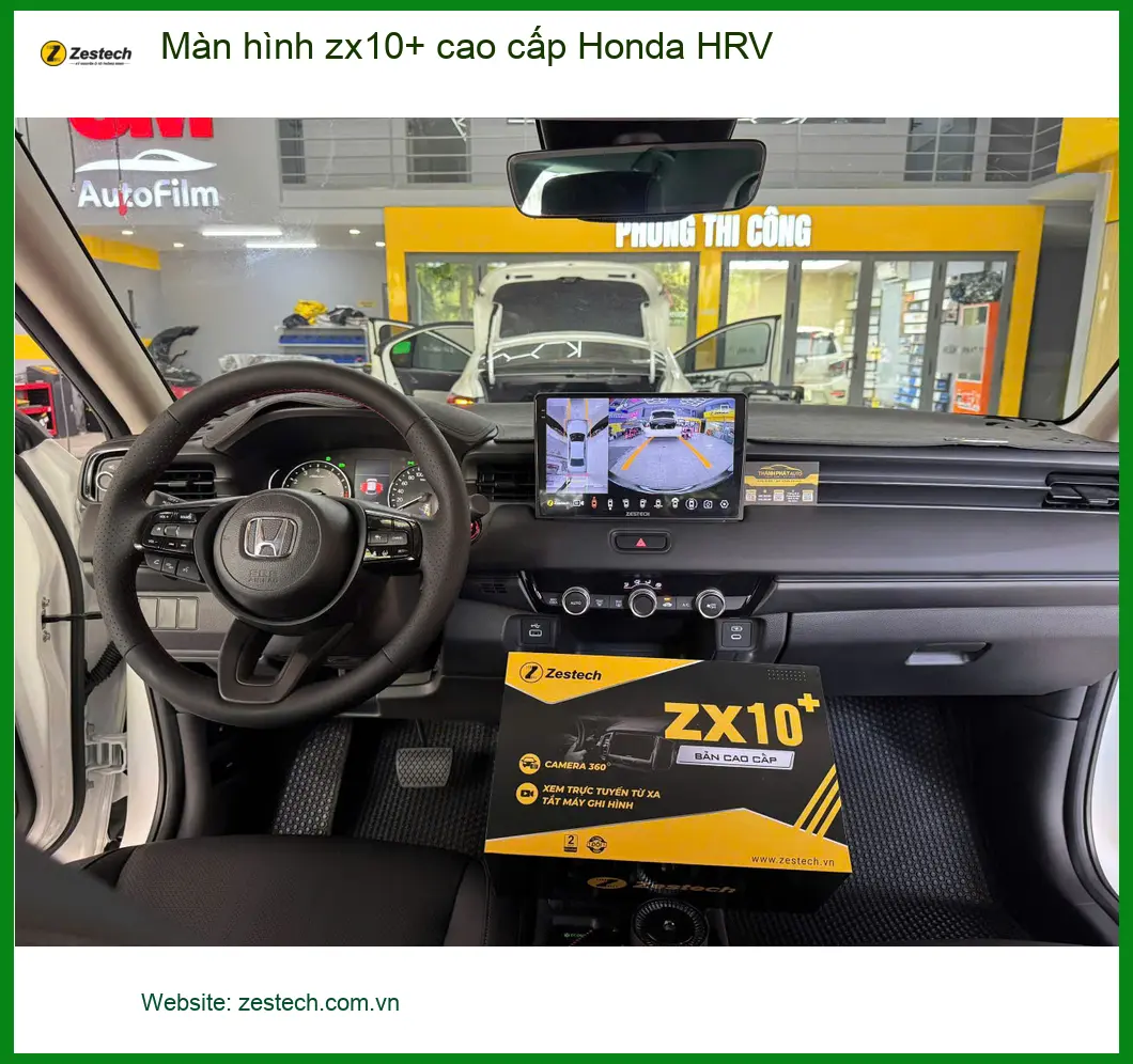 Anh Nam Khánh lắp màn hình ZX10+ cao cấp cho Honda HRV tại Thủ Đức ảnh thực tế 2