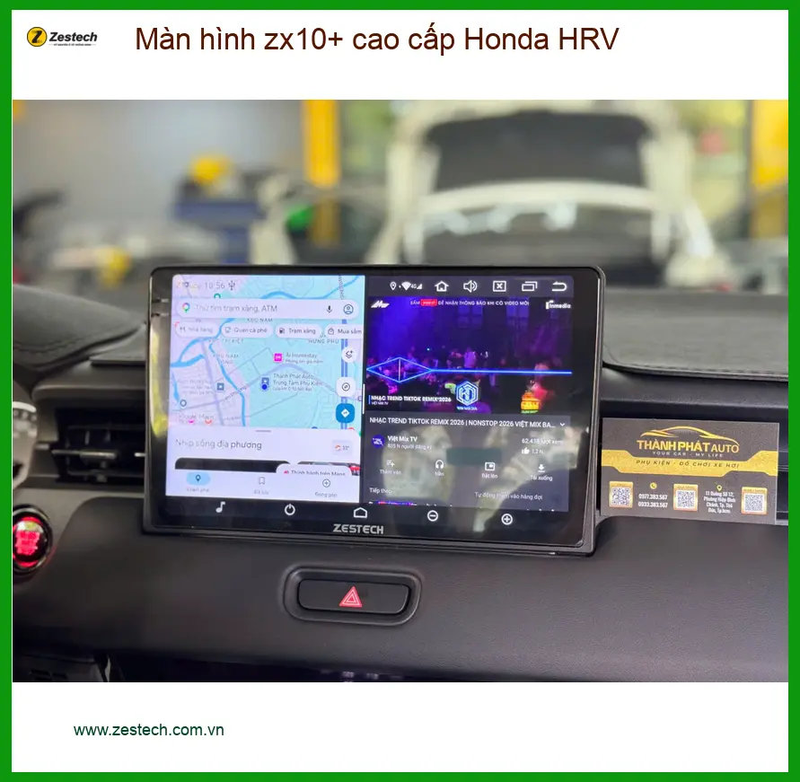 Anh Khải lắp màn hình ZX10+ cao cấp Honda HRV Quận 12 trải nghiệm tốt hơn ảnh thực tế 2