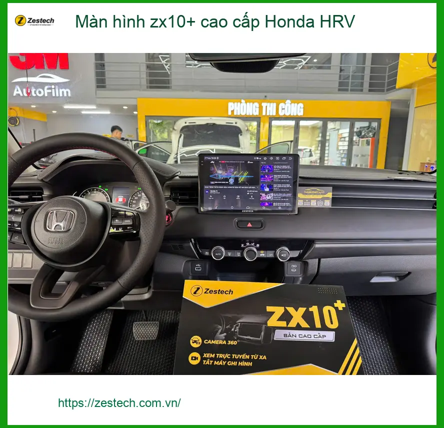 Anh Khải lắp màn hình ZX10+ cao cấp Honda HRV Quận 12 trải nghiệm tốt hơn ảnh thực tế 3