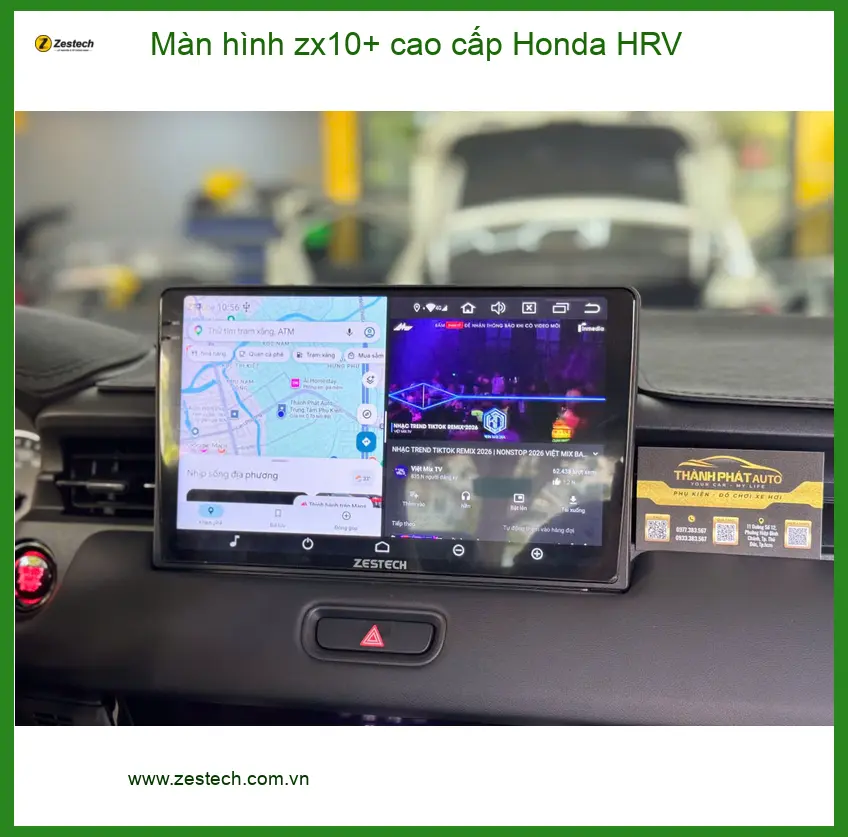 Anh Phát nâng cấp màn hình zx10+ cao cấp Honda HRV ở Bình Chánh