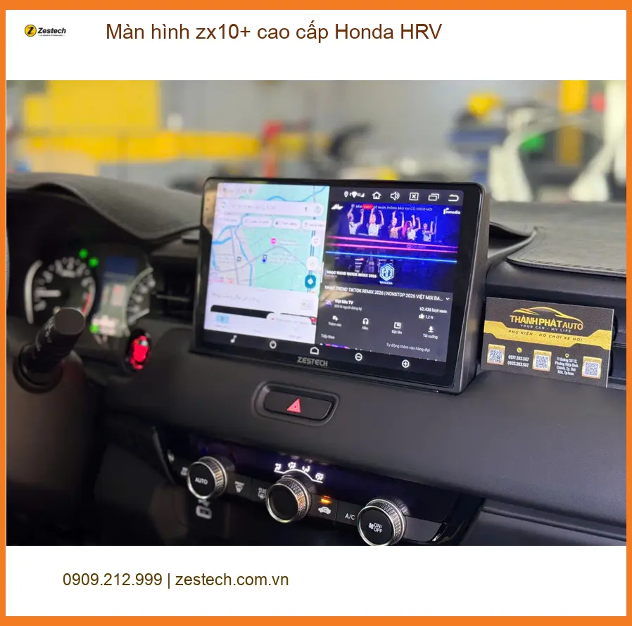 Anh Phát nâng cấp màn hình zx10+ cao cấp Honda HRV ở Bình Chánh ảnh thực tế 3