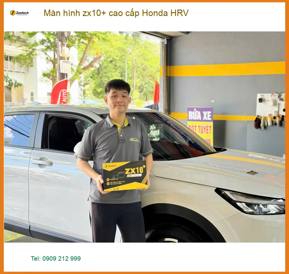 Anh Tùng lắp Màn hình zx10+ cao cấp Honda HRV Quận Tân Bình nâng tầm giải trí ảnh thực tế 3