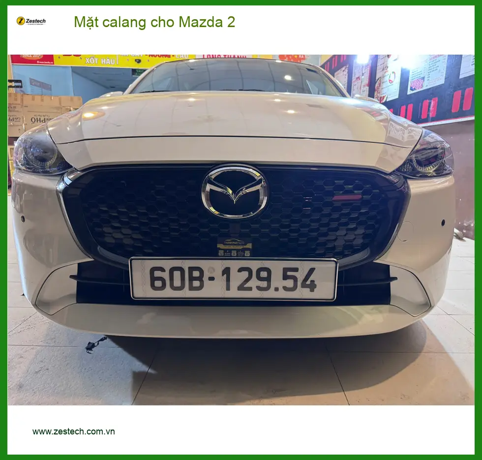 Chị Thảo Mazda 2 lắp mặt calang mới tại Quận Phú Nhuận để làm mới diện mạo xe ảnh thực tế 2