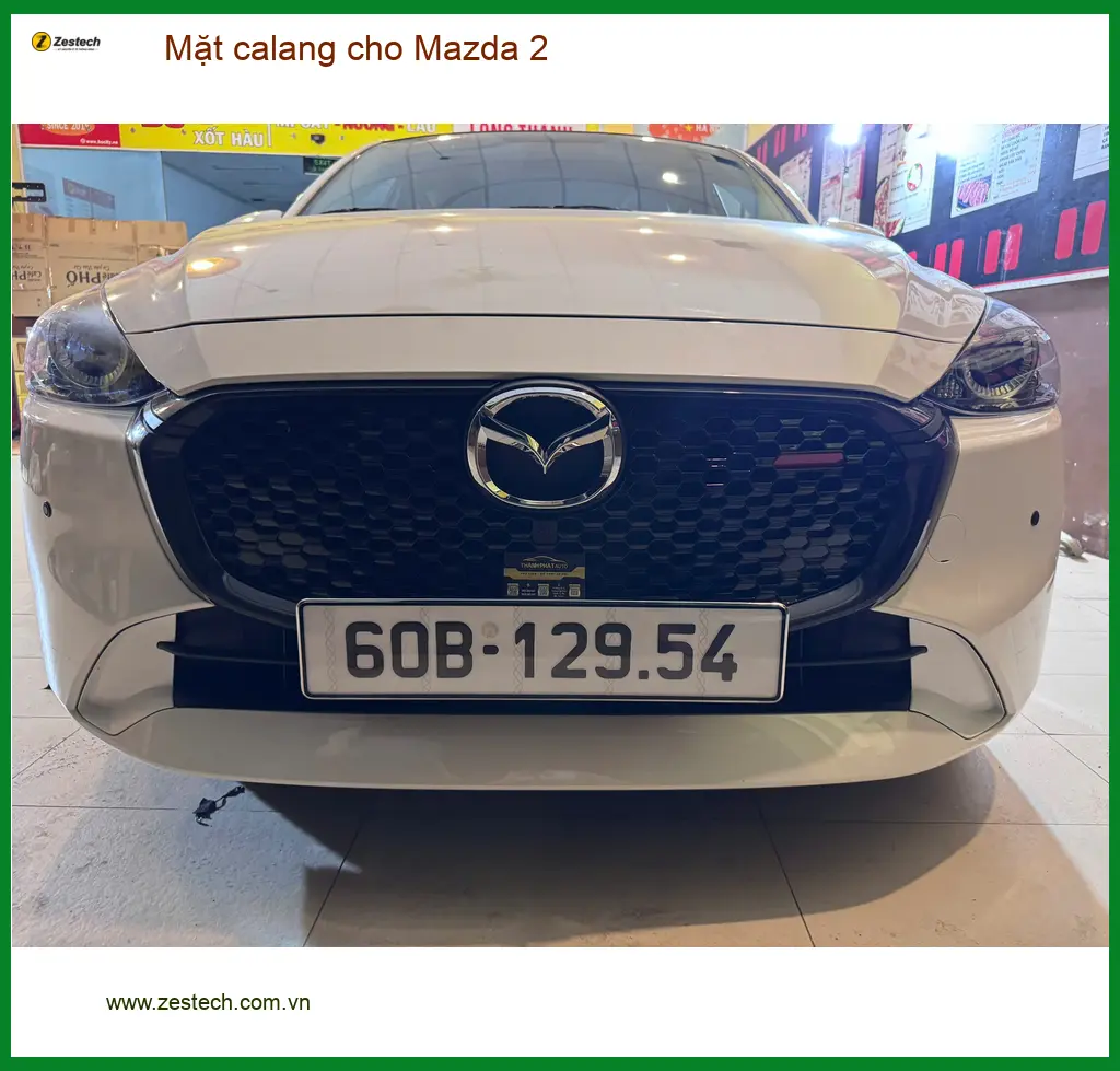 Anh Lâm nâng cấp mặt calang cho Mazda 2 tại Quận 3 để xe trông thể thao và cá tính hơn