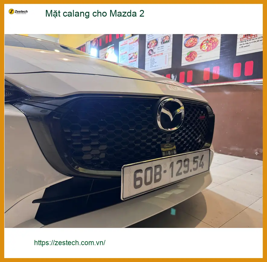 Anh Lâm nâng cấp mặt calang cho Mazda 2 tại Quận 3 để xe trông thể thao và cá tính hơn ảnh thực tế 2