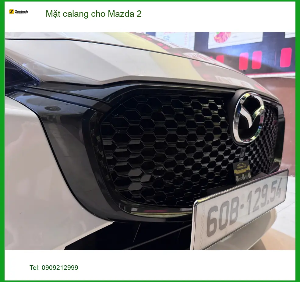 Anh Lâm nâng cấp mặt calang cho Mazda 2 tại Quận 3 để xe trông thể thao và cá tính hơn ảnh thực tế 3