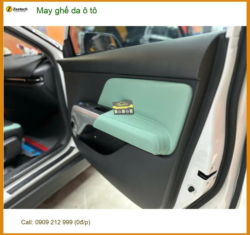 Chị Thanh may ghế da ô tô Hyundai Elantra tại Quận Thủ Đức để nội thất xe sang hơn ảnh thực tế 4